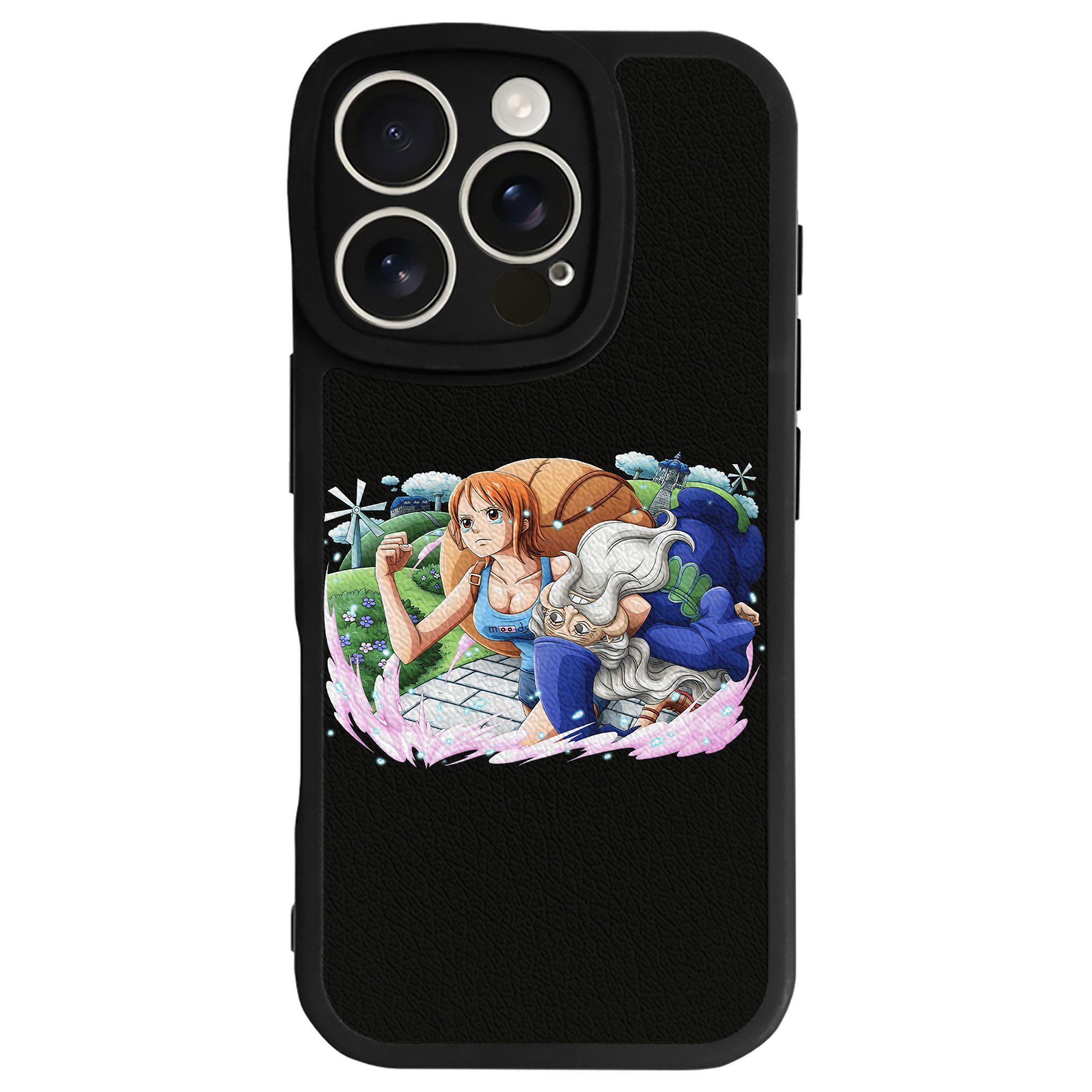 （画像用） ワンピース ナミ ONE PIECE Nami 【iPhone 16シリーズ対応】シリコンスマホケース（レザー調） 材質：シリコン